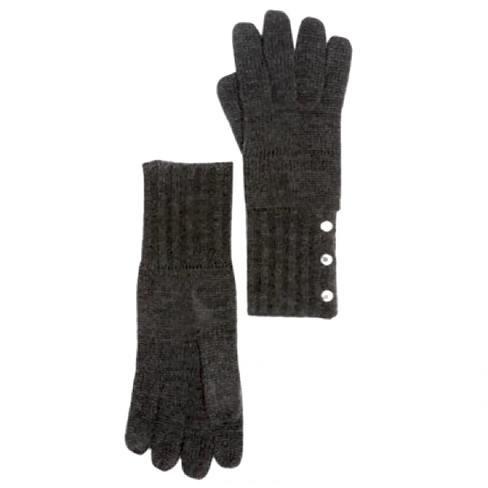 Michael Kors Button Detail Gloves